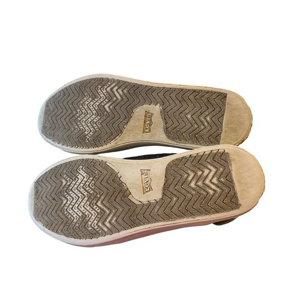 Levi Strauss & Co black and white lace up 501 size 7 sneakers - Picture 5 of 7